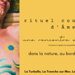 rituel couleur d'âme, peinture corporelle, nature, océan, se retrouver soi au contact de la nature